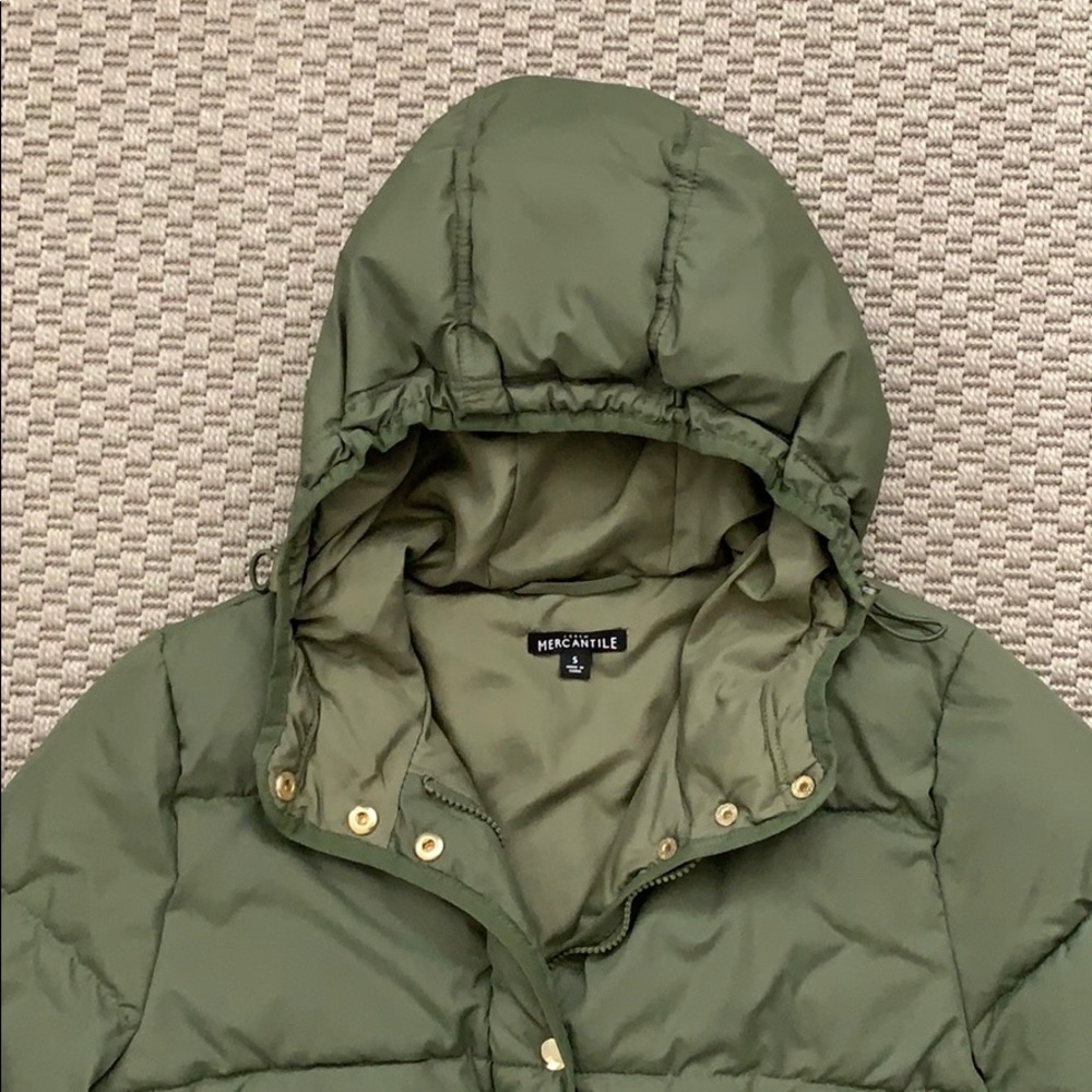 J. Crew Mercantile Puffer w/hood - Picture 2 of 8